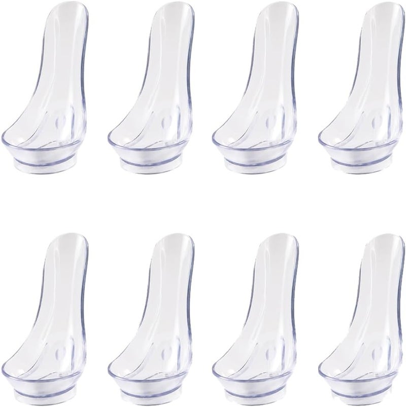 lasenersm 8 Pieces Tobacco Smoking Pipe Stand Holder Plastic Tobacco Pipe Stand Holder Portable Smoking Pipe Holder Stand Rack Tobacco Pipe Display Rack Cigar Pipe Stand Holder for Single Pipe, Clear - Image 1